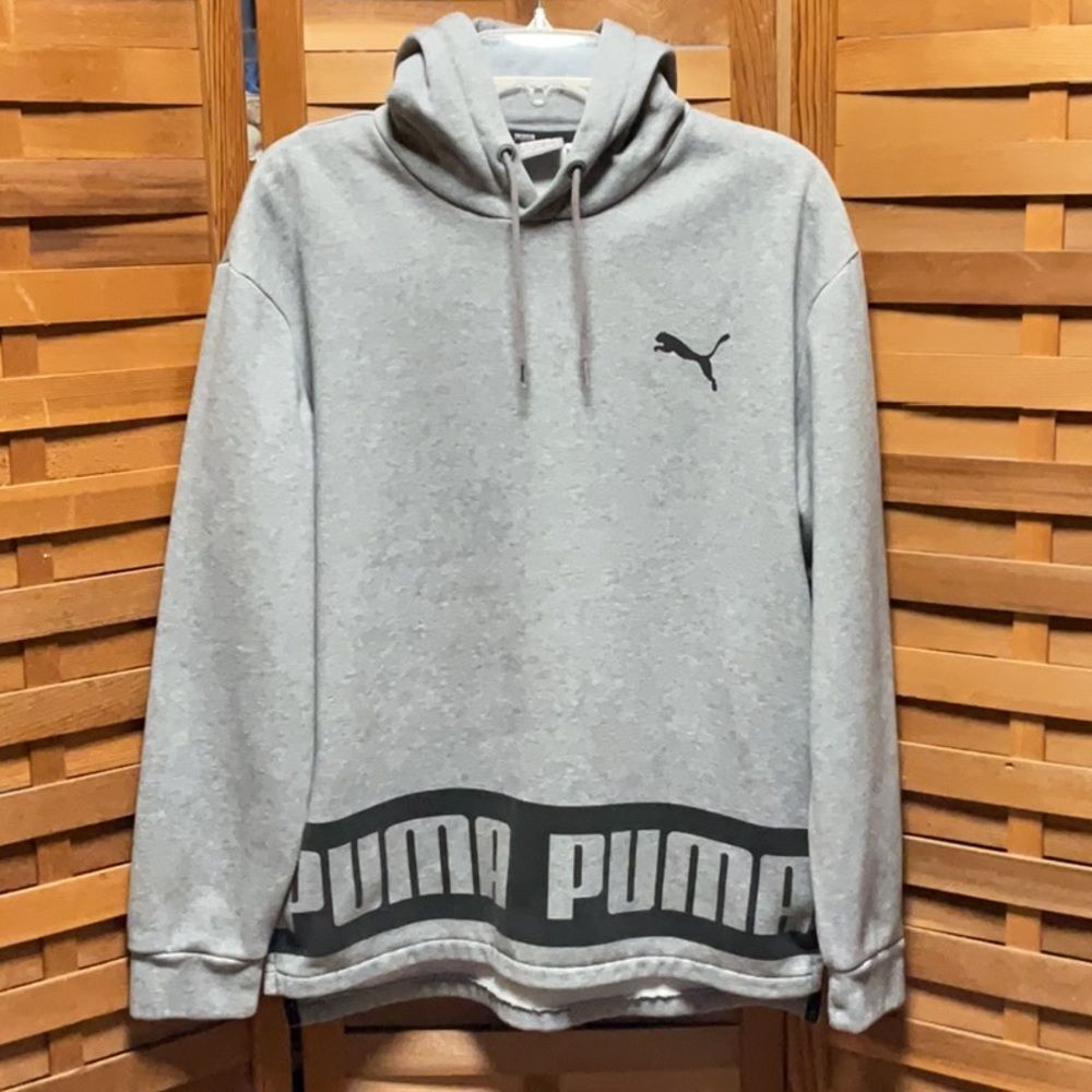 Puma Gray Hoodie with Black Logo
